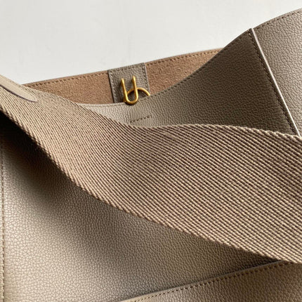 SANGLE SEAU BUCKET 33 BAG PEANUT BROWN CALFSKIN