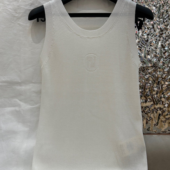 TANK TOP 25S WHITE IN SILK 266066