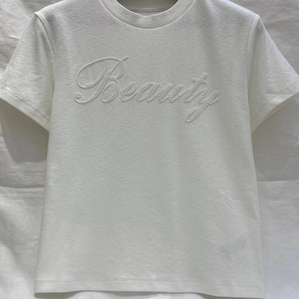 EMBROIDERED CHEST T SHIRT 25S IN COTTON 266319