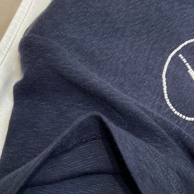 EMBROIDERED CHEST T SHIRT BEAUTY 25S IN COTTON 266314