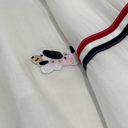 THOM INSPIRED SHIRT SET WITH DOG PRINT25S IN OXFORD COTTON 266228