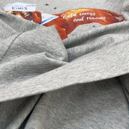 DACHSHUND PRINT T SHIRT 25S IN COTTON 266131