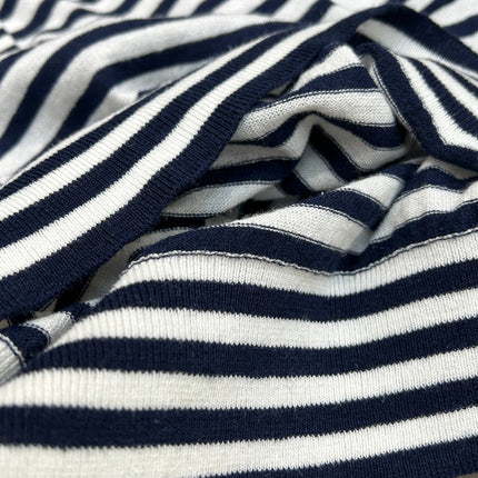 STRIPED KNIT SWEATER 25S IN COTTON 266075