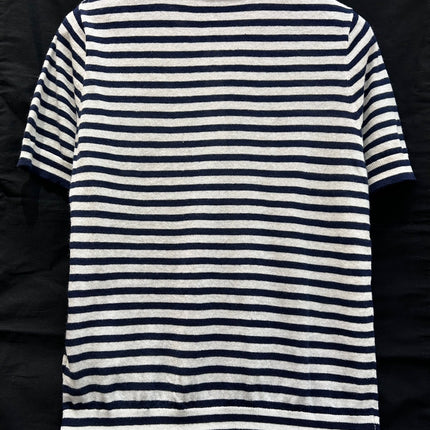 STRIPED KNIT SWEATER 25S IN COTTON 266075