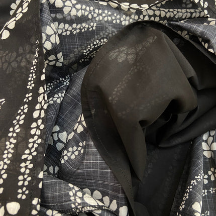 PETAL SNAKE PRINT DRESS 25S IN SILK COTTON 266256