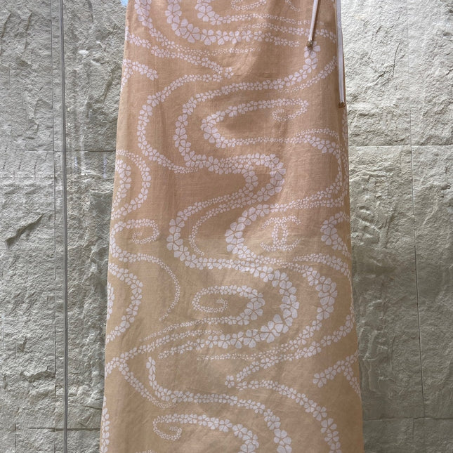 PETAL SNAKE PRINT DRESS 25S IN SILK COTTON  266261