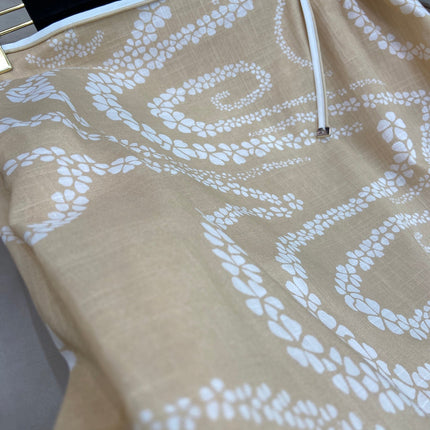 PETAL SNAKE PRINT DRESS 25S IN SILK COTTON  266261