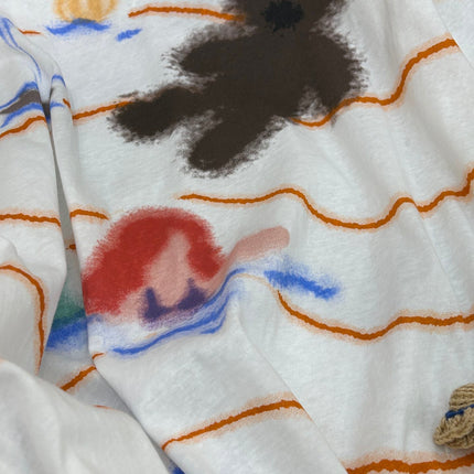 STRIPED LONG SLEEVE T SHIRT 25S IN COTTON 266272