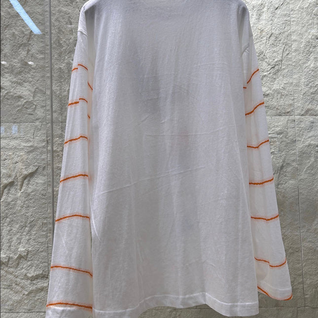 STRIPED LONG SLEEVE T SHIRT 25S IN COTTON 266272