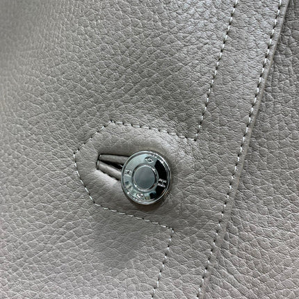 HERMES 25S LEATHER JACKET WITH LEATHER SHORTS 528568