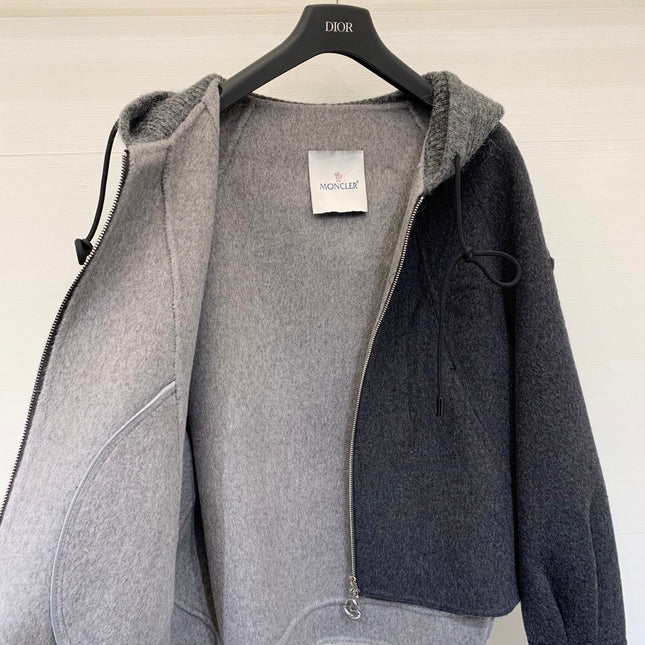 MONCLER 25S CASHMERE HOODED JACKET 201