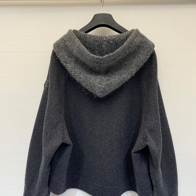 MONCLER 25S CASHMERE HOODED JACKET 201