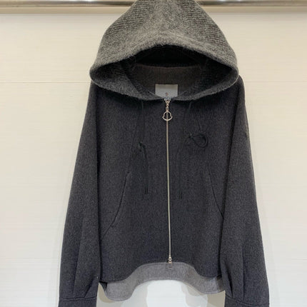 MONCLER 25S CASHMERE HOODED JACKET 201