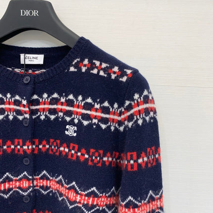 CELINE 25S WOOL CARDIGAN 0070