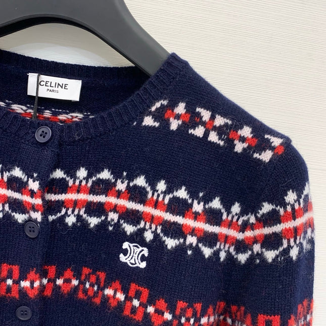 CELINE 25S WOOL CARDIGAN 0070