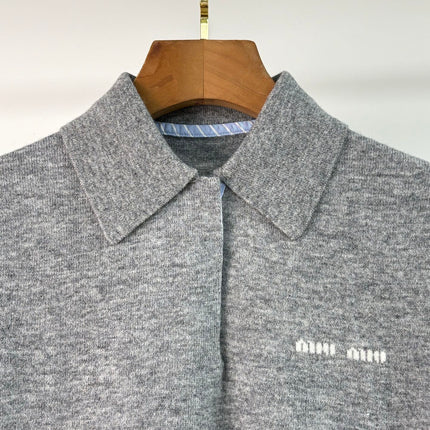 MIUMIU KNITTED POLO SHIRT STYLE 308