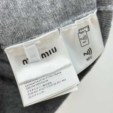 MIUMIU KNITTED POLO SHIRT STYLE 308