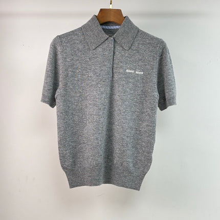 MIUMIU KNITTED POLO SHIRT STYLE 308