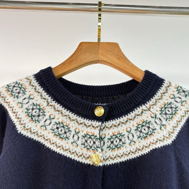 CELINE 25S ROUND-NECK CROCHET SWEATER 0058