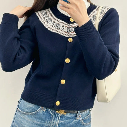 CELINE 25S ROUND-NECK CROCHET SWEATER 0058