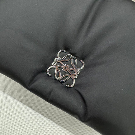 LOE MINI PUFFER GOYA 23 BAG IN BLACK NAPPA LAMBSKIN