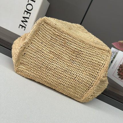 LOEWE 25S PUZZLE FOLD BAG 31 IN NATURAL CALFSKIN SHOULDER STRAP