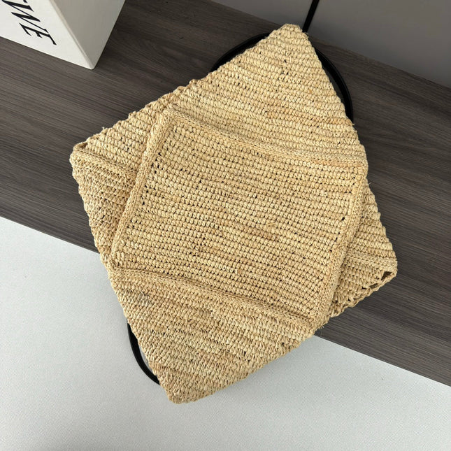 LOEWE 25S PUZZLE FOLD BAG 31 IN NATURAL CALFSKIN SHOULDER STRAP