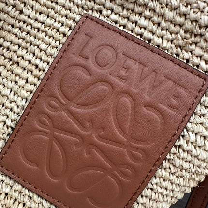 LOEWE 25S SLIT POCHETTE BAG 27 IN NATURAL CALFSKIN SHOULDER STRAP