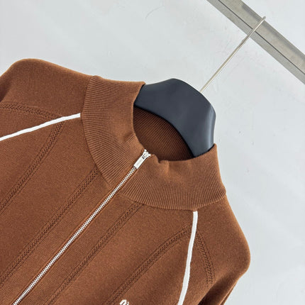 MIUMIU ZIP-UP KNIT SWEATER STYLE 62