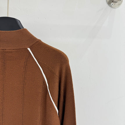 MIUMIU ZIP-UP KNIT SWEATER STYLE 62