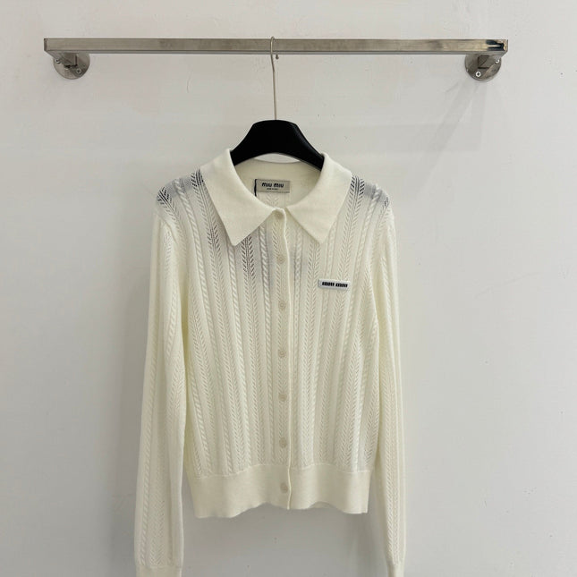 MIUMIU KNIT POLO SHIRT STYLE 61