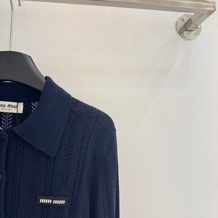 MIUMIU KNIT POLO SHIRT STYLE 61