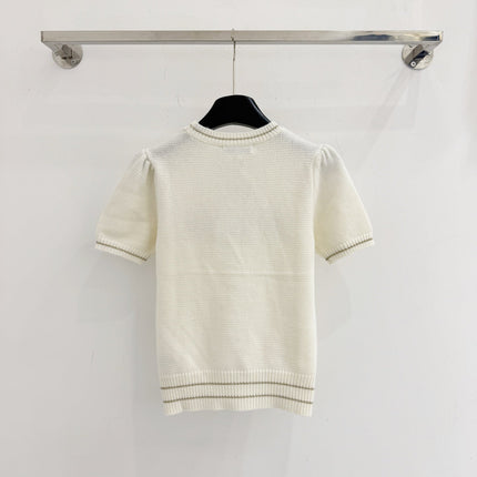 DIOR 25S SHORT-SLEEVE CREW NECK SWEATER 467