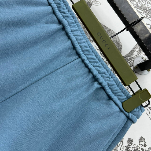 GUCCI 25S DOUBLE LAYER SWEATSHIRT SHORTS SET 262946