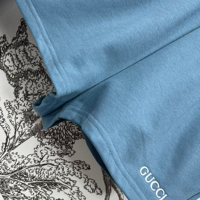 GUCCI 25S DOUBLE LAYER SWEATSHIRT SHORTS SET 262946