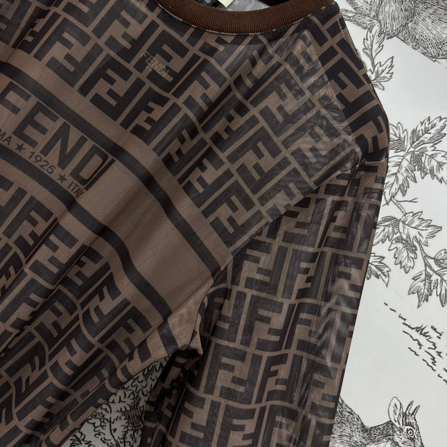 FENDI CREW NECK PRINTED T-SHIRT 268598