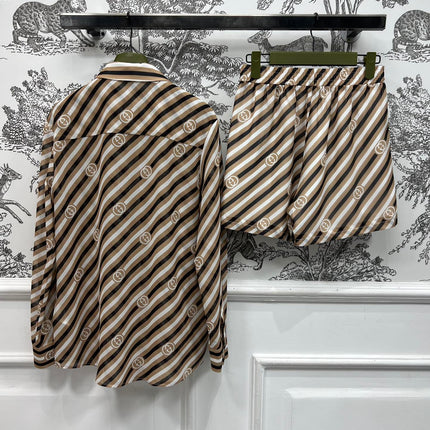 GUCCI LONG SLEEVE SHIRT AND SHORTS SET 268767