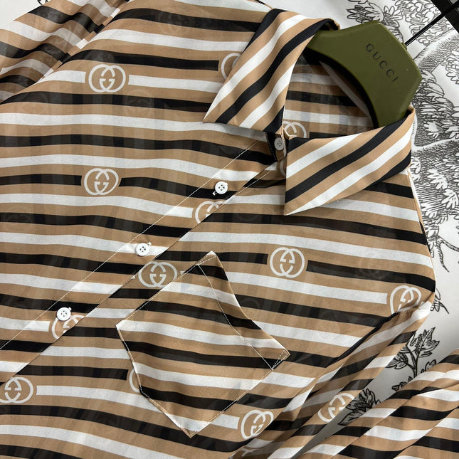 GUCCI LONG SLEEVE SHIRT AND SHORTS SET 268767