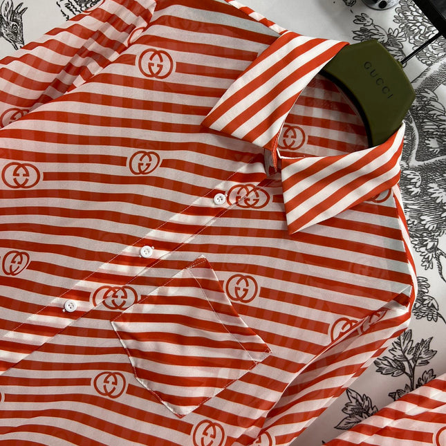 GUCCI LONG SLEEVE SHIRT AND SHORTS SET 268768