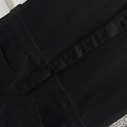 GUCCI SHORT SLEEVE NOTCHED COLLAR ROMPER 268515