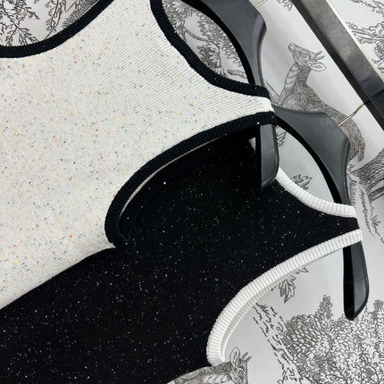 CC CREW NECK SLEEVELESS KNIT TOP 268567