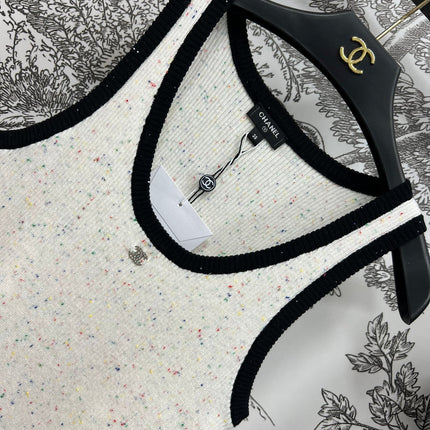 CC CREW NECK SLEEVELESS KNIT TOP 268567