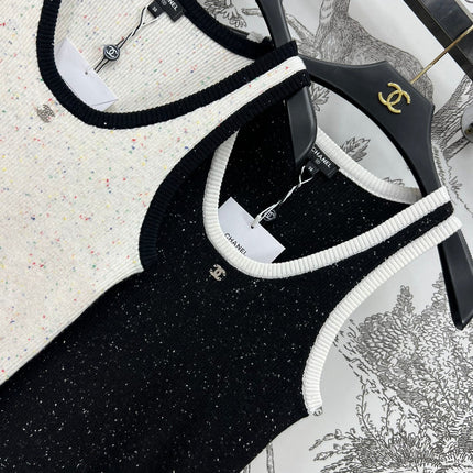 CC CREW NECK SLEEVELESS KNIT TOP 268567