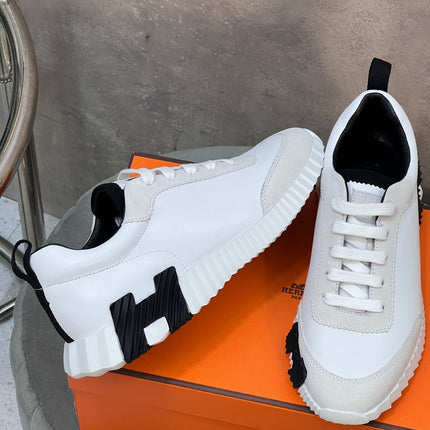 HM SNEAKERS WHITE AND GREY MESH AND H DETAIL SOLE