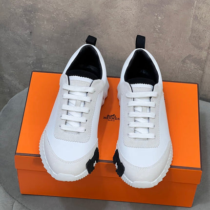 HM SNEAKERS WHITE AND GREY MESH AND H DETAIL SOLE