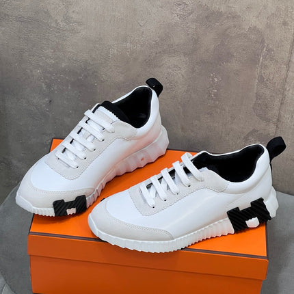 HM SNEAKERS WHITE AND GREY MESH AND H DETAIL SOLE