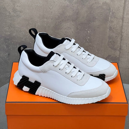 HM SNEAKERS WHITE AND GREY MESH AND H DETAIL SOLE