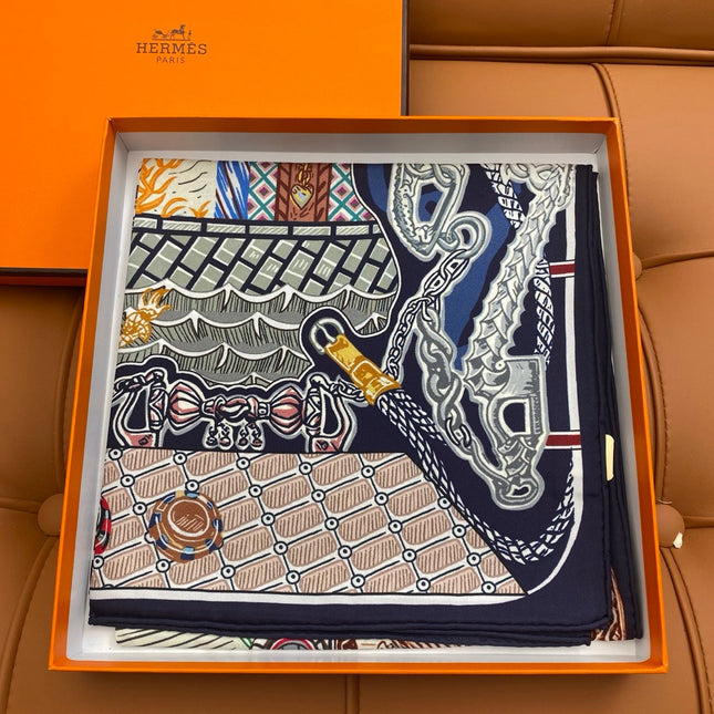 HERMES 25S SCARF 90 IN SILK 703683
