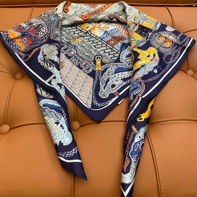 HERMES 25S SCARF 90 IN SILK 703683