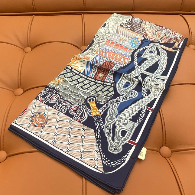 HERMES 25S SCARF 90 IN SILK 703683